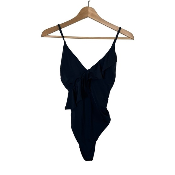 TRINA TURK V-Neck Ruffle One Piece Swimsuit - Picture 2 of 9